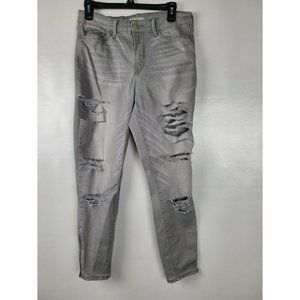 Denizen Levis Ankle Slim Distressed Raw Hem‎ Jeans